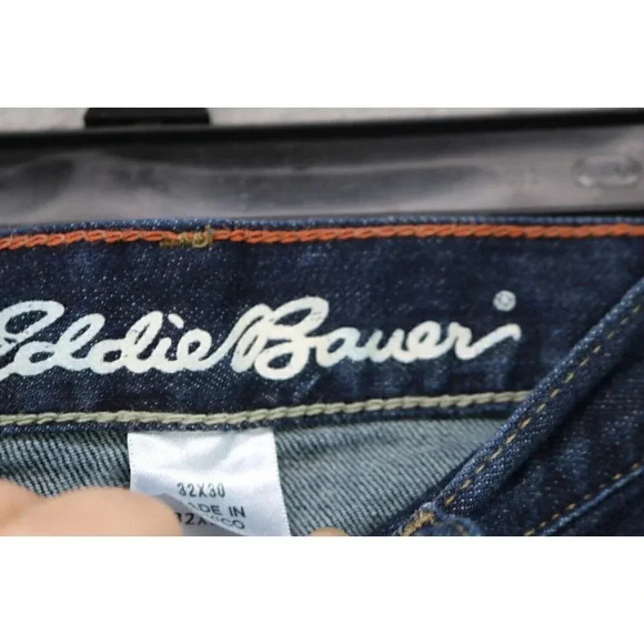 Men's Dark Denim Eddie Bauer Jeans-32 x 30 - Picture 3 of 8